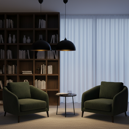 Suspension semi-sphérique 2pcs