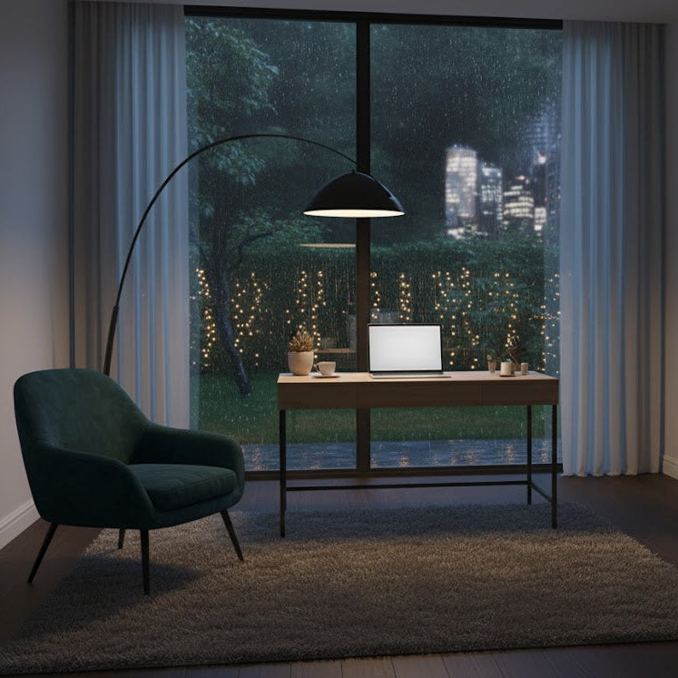 Lampadaire Moderne à Lumière LED